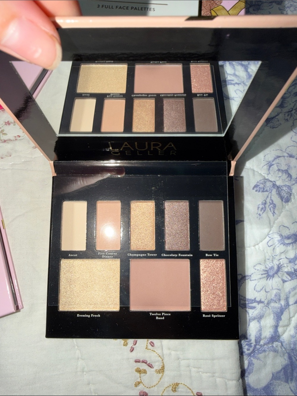 Laura Geller Eyeshadow & Face Palette Set - Bright Pink, Light Pink, Peach - Picture 4 of 4
